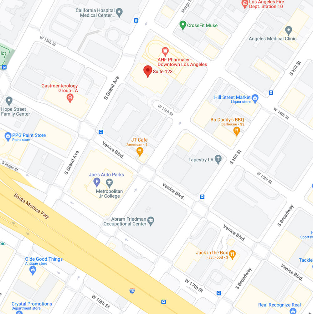Hollywood map