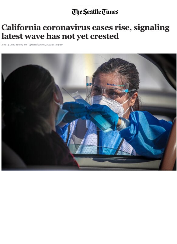 California coronavirus cases rise, signaling latest wave has not yet crested